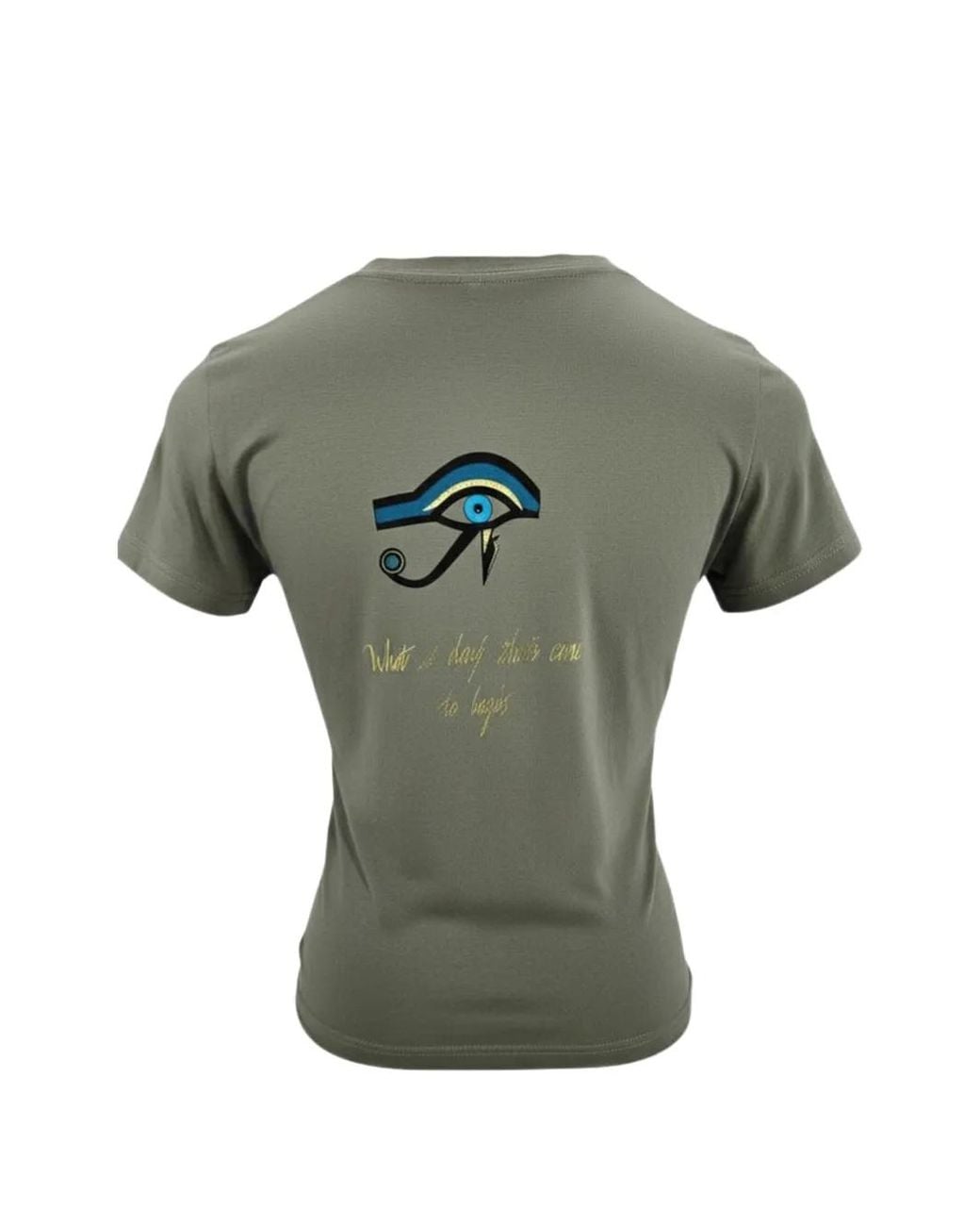 Madison Maison Gray T-Shirt Eye Of Horus