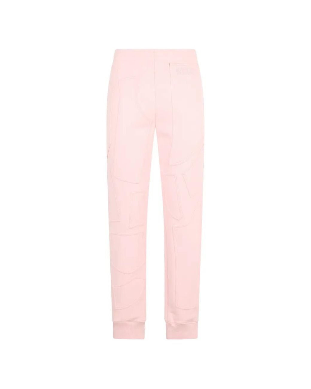 Moschino Pink Patch-Detail Track Pants