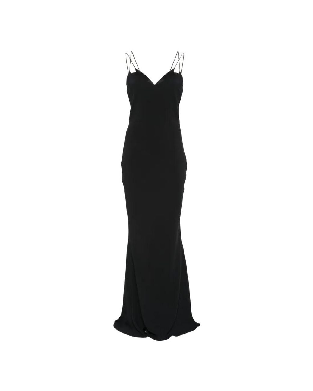 Tom Ford Black Bias-Cut Dress With Double Straps