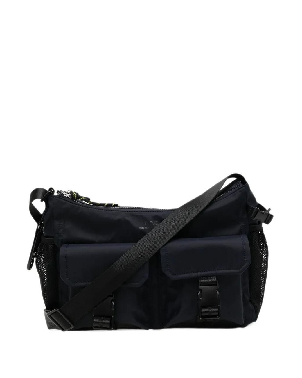 A.P.C. Black Multi-Pocket Shoulder Bag for men