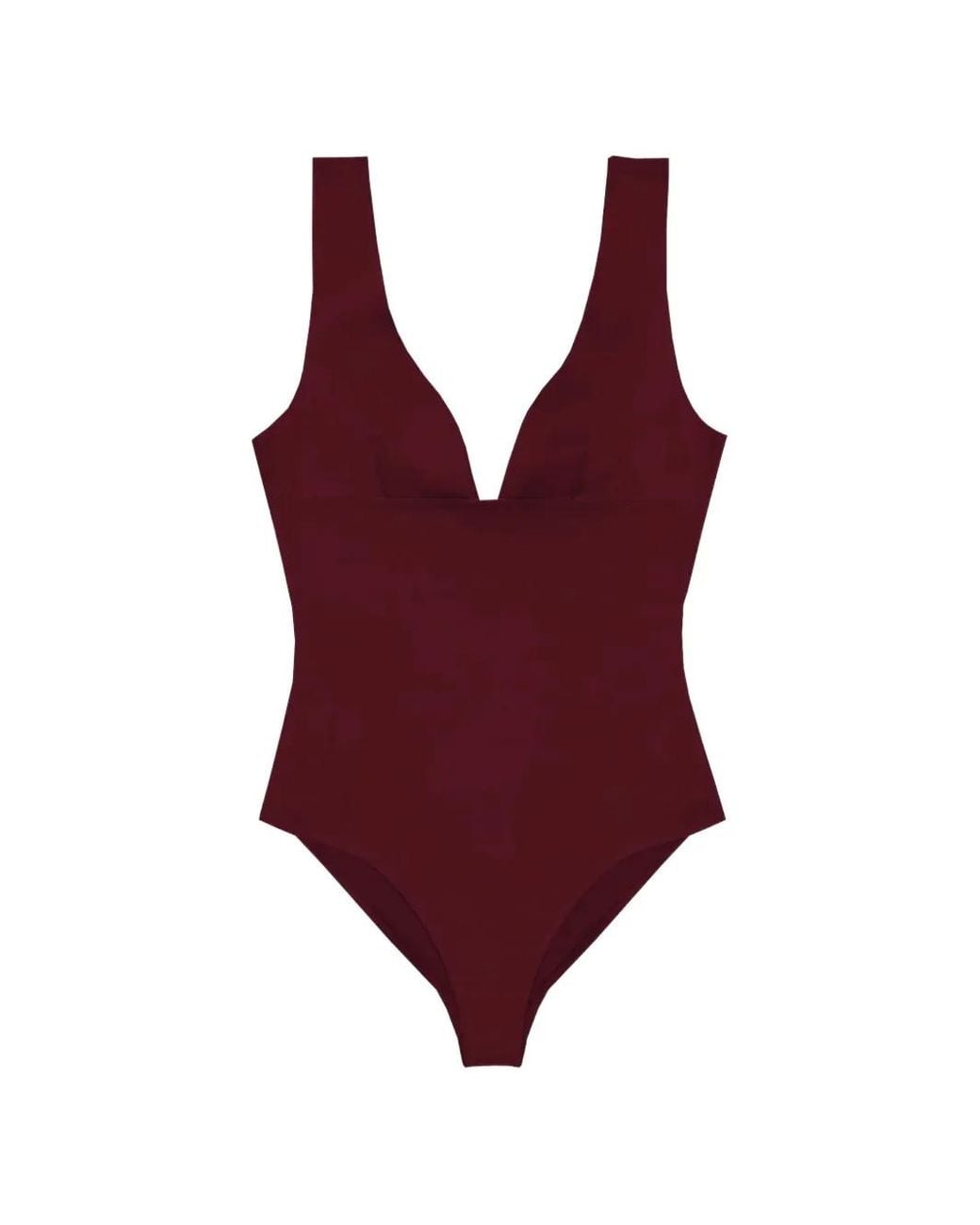 Mc2 Saint Barth Red Calliope Heat-Sealed One-Piece Swimsuit