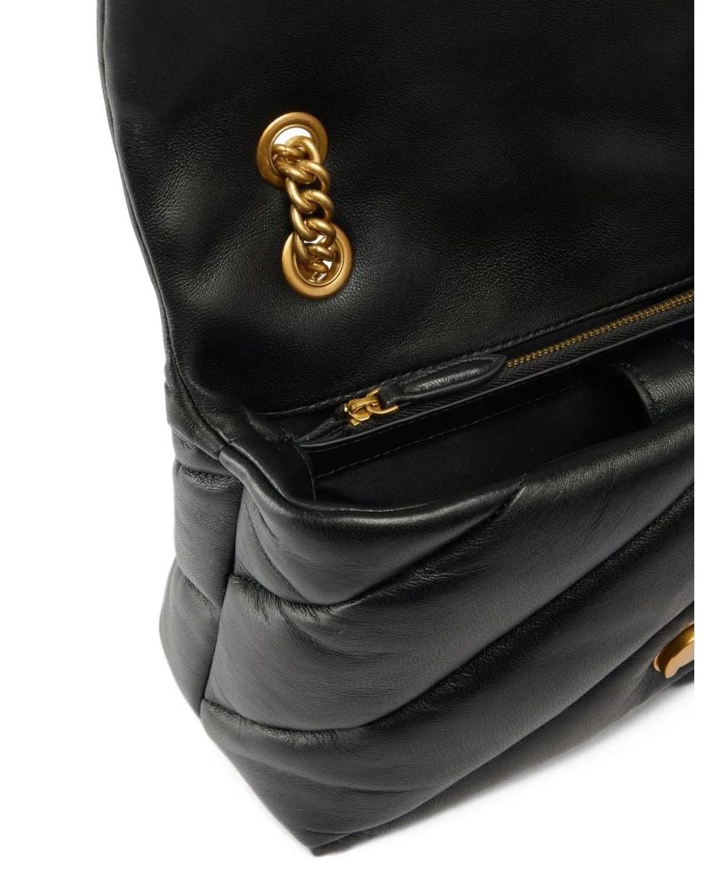 Pinko Black Love Puff Medium Crossbody Bag
