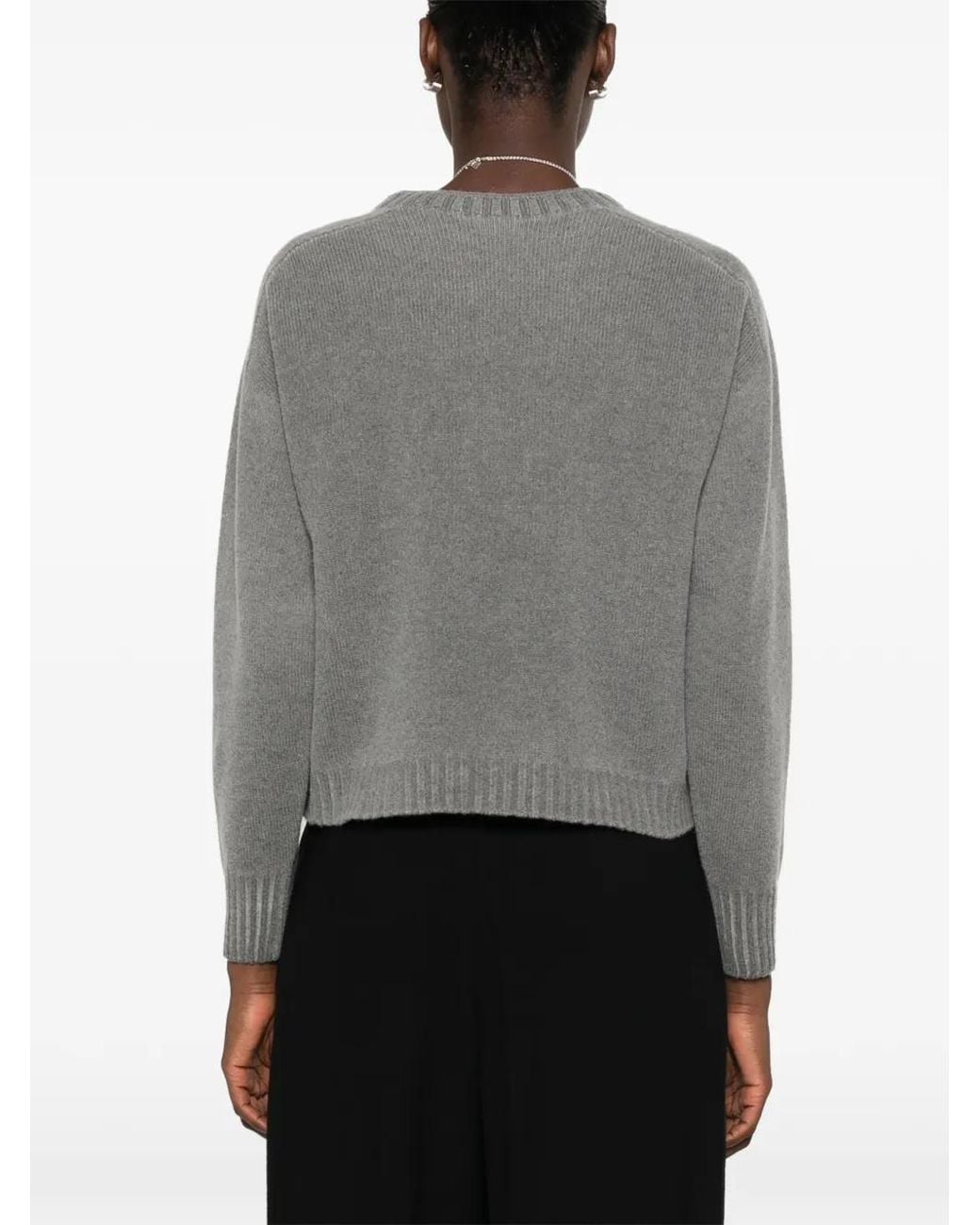 AROVESCIO Gray Crew-Neck Sweater
