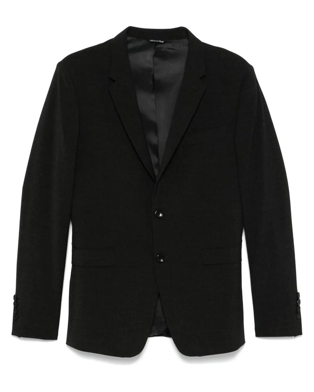 Reveres 1949 Black Single-Breasted Blazer for men