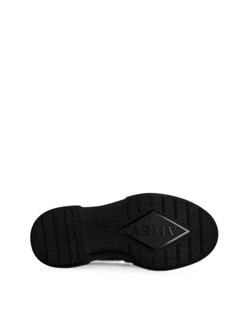Adieu Black Mocassins À Semelle Épaisse