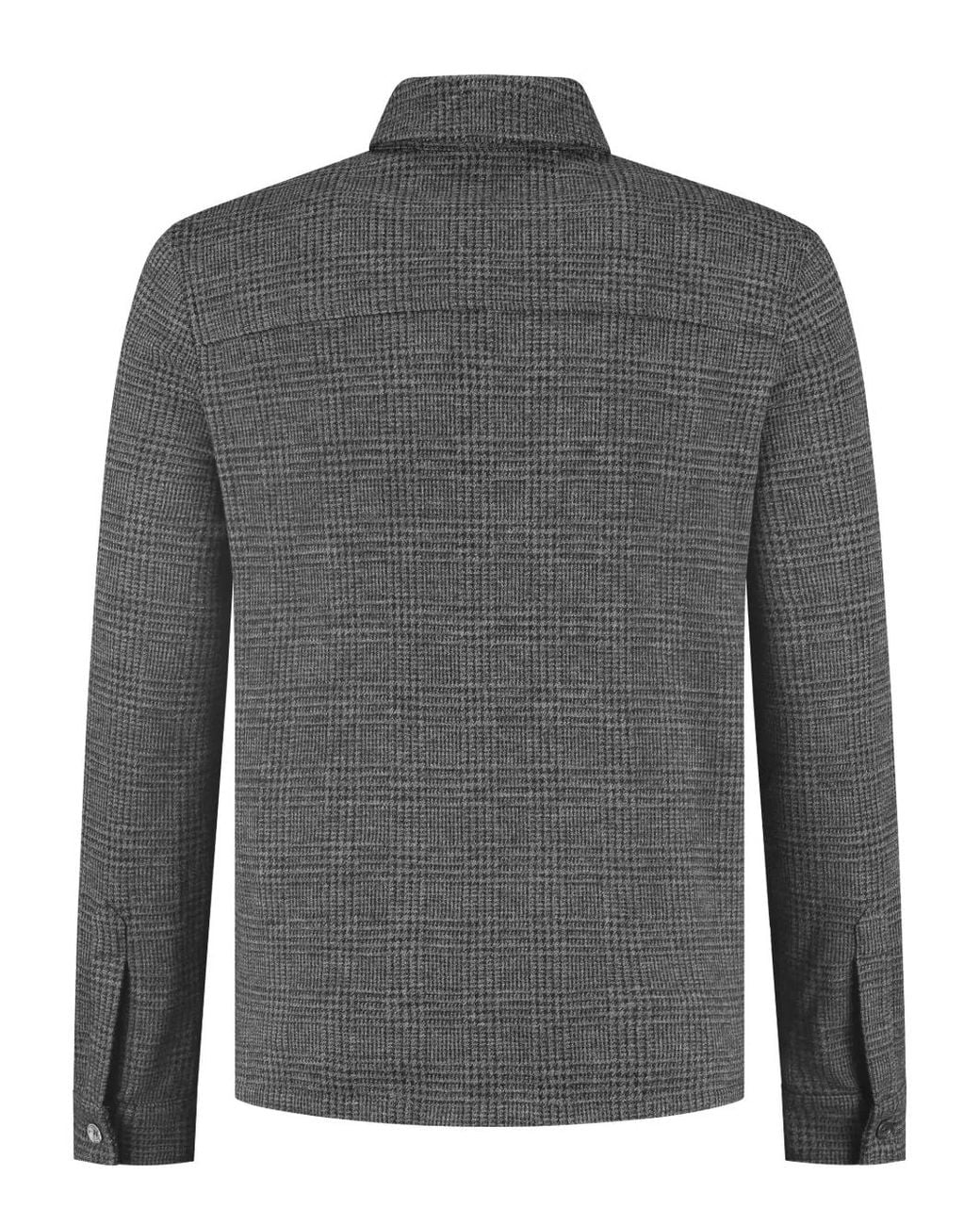 Marco Pescarolo Gray Checked Jacket for men