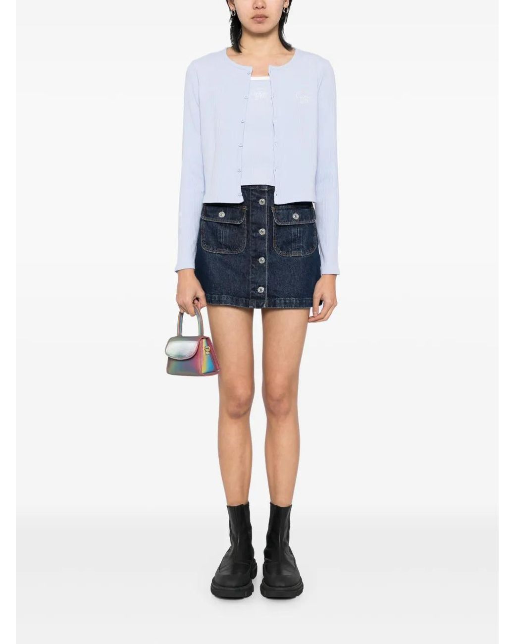 Chocoolate White Logo-Embroidered Top