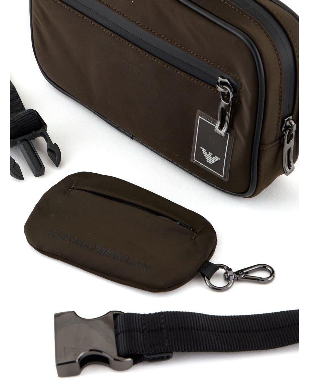 Belt bag with eagle plaque | EMPORIO ARMANI Man