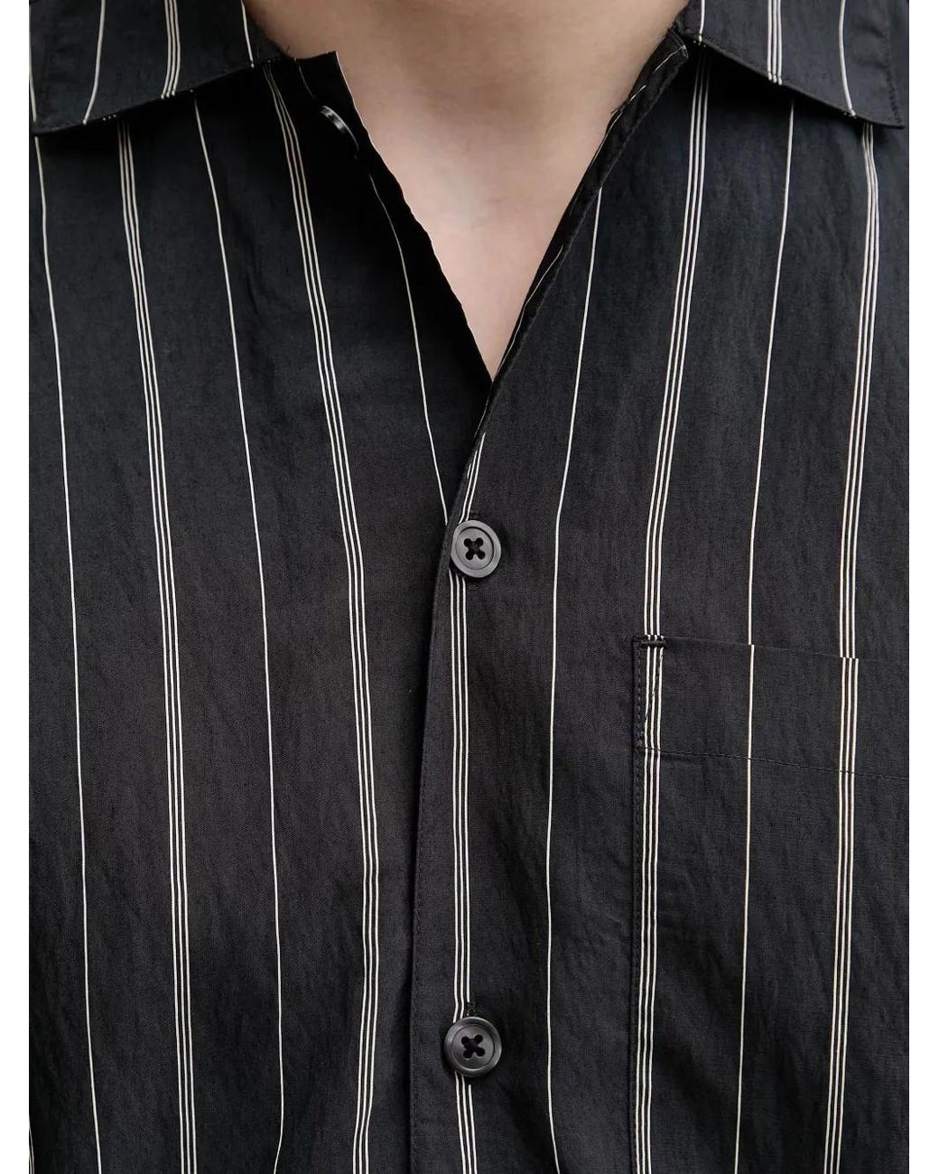 Lindbergh Gestreept Overhemd in het Black voor heren