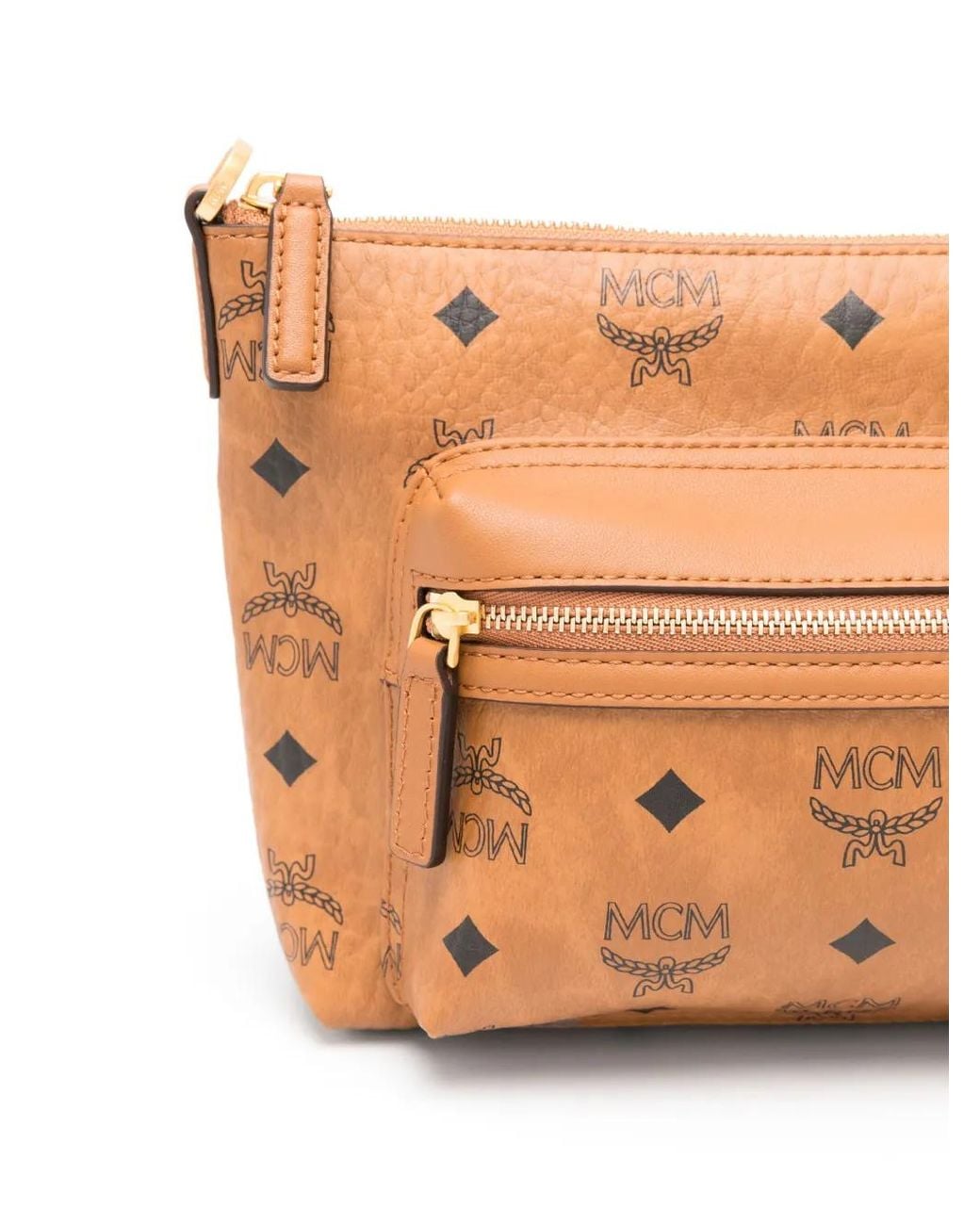 MCM Brown Small Aren Messenger Bag