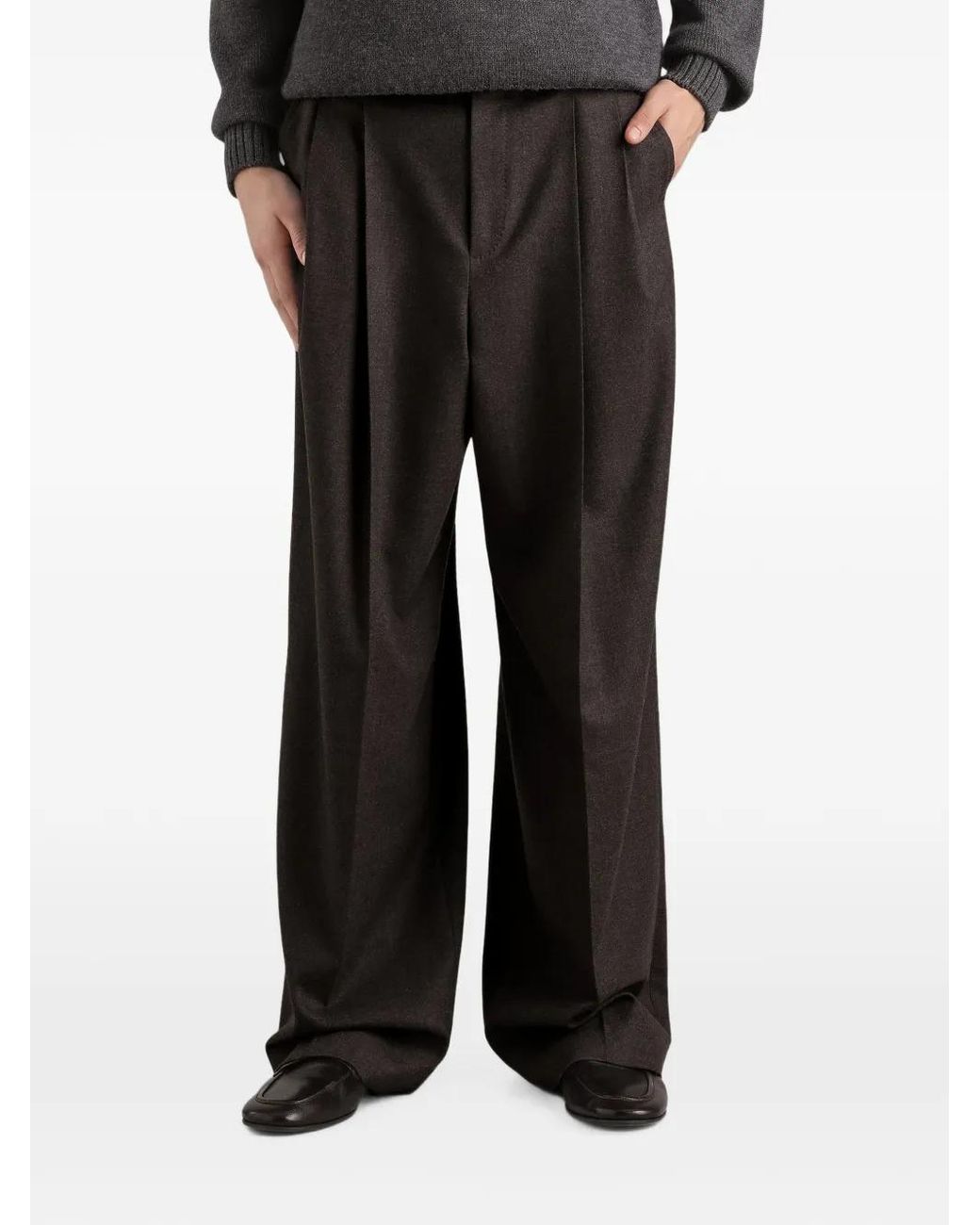 Dolce & Gabbana Black Wool Trousers for men