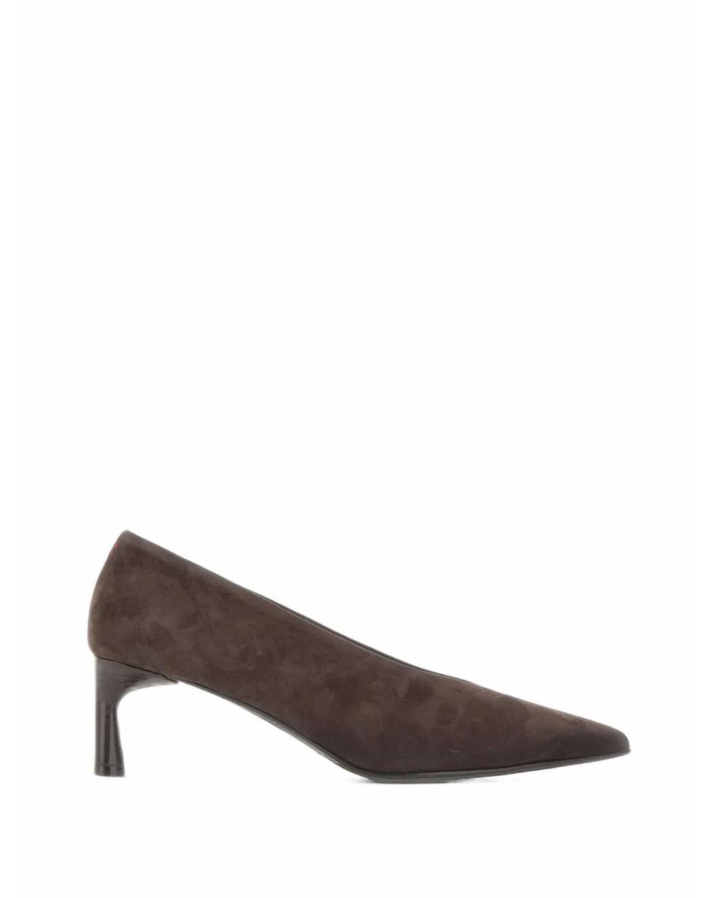 Halmanera Brown Jade V-Cut Pumps