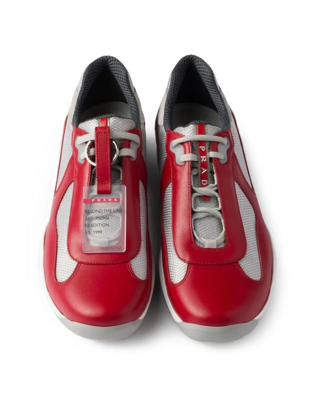 Prada Red Americas Cup Original Sneakers for men