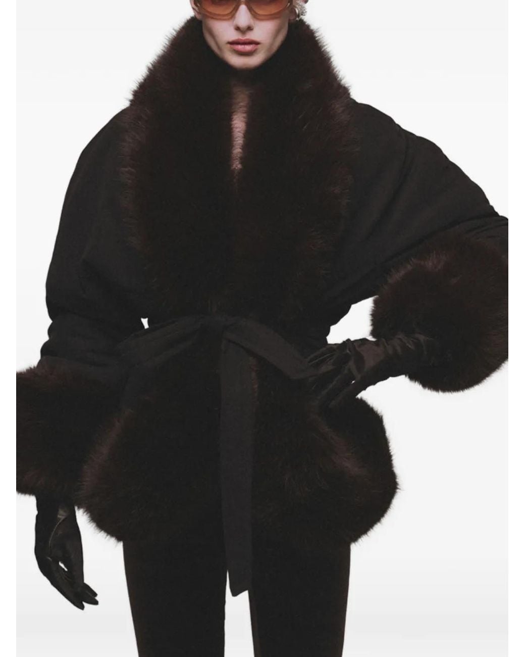 ANDAMANE Black Manteau Brina