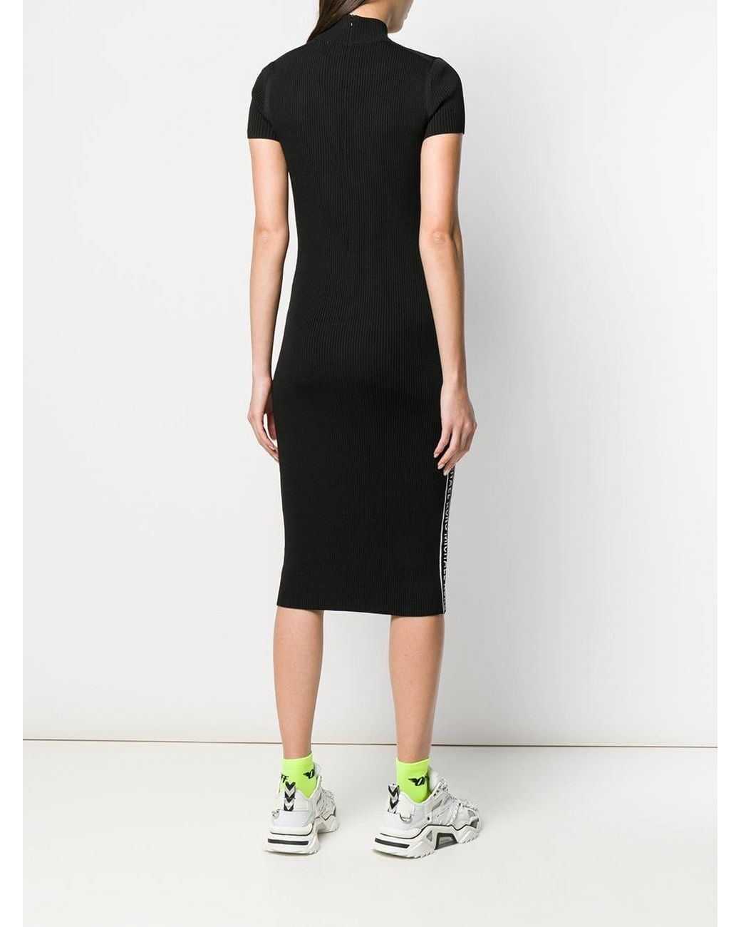 Vestido con banda con logo MICHAEL Michael Kors de color Negro | Lyst