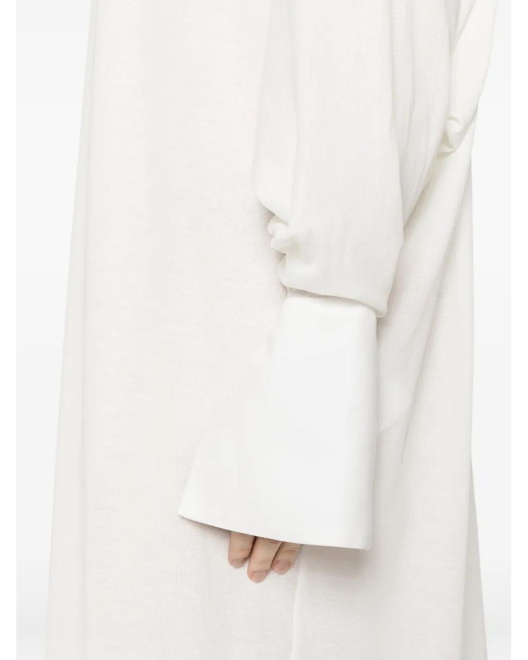 DARKPARK White Frida Jersey Maxi Dress
