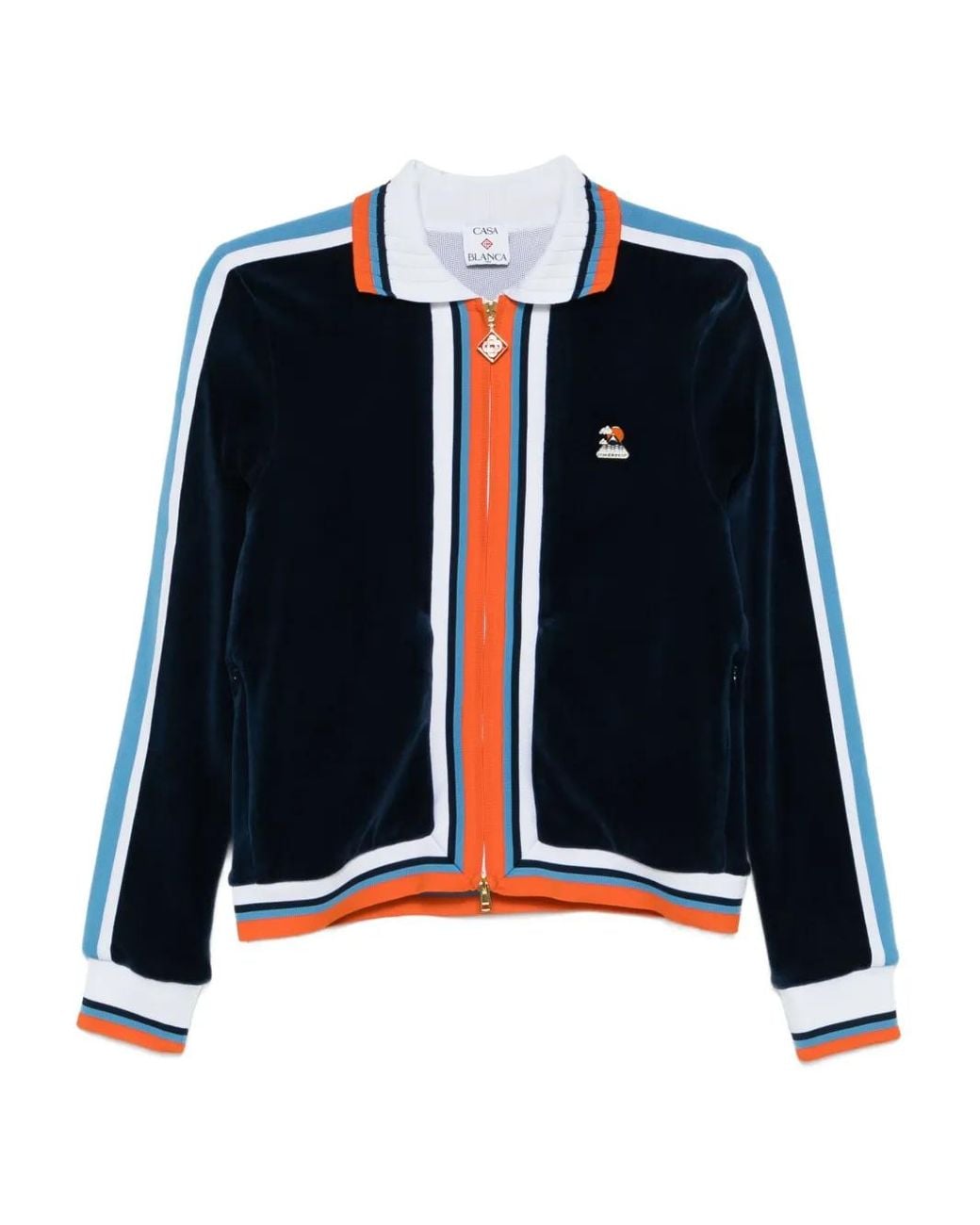 Casablanca Blue Montagne Striped Jacket