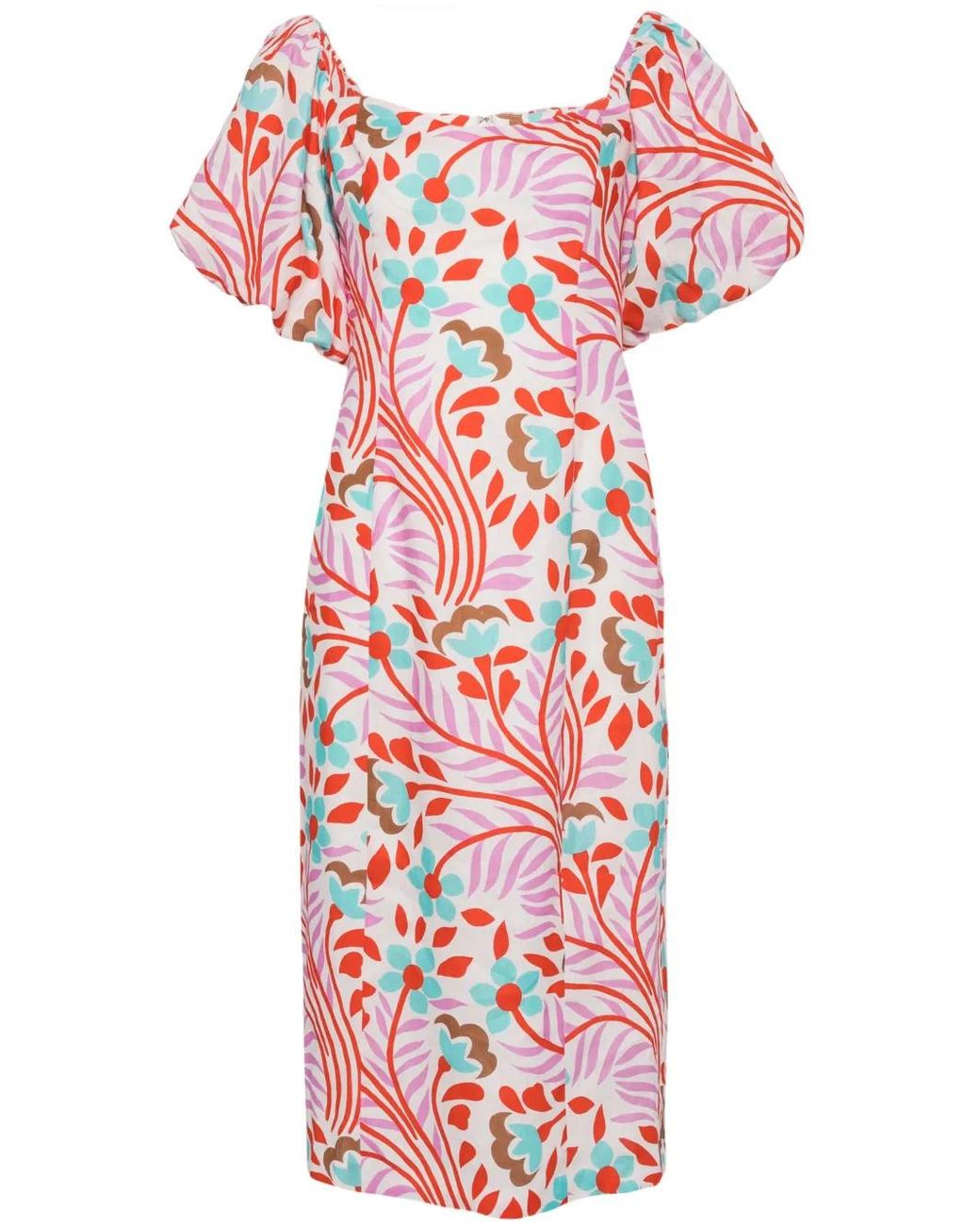 Abito Midi Karima di RHODE in Red