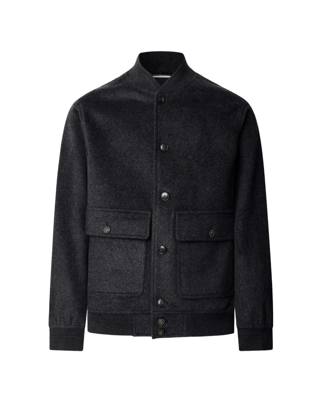 Hackett Button-Up Bomberjack in het Black voor heren