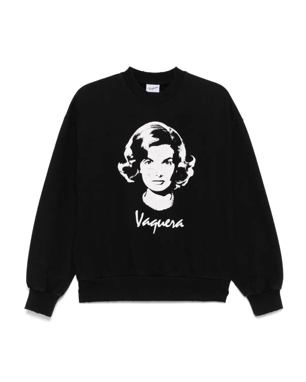 【関税・消費税込み】VAQUERA グラフィック スウェット シャツ 関税込み】VAQUERA ブラック グラフィック スウェットシャツ