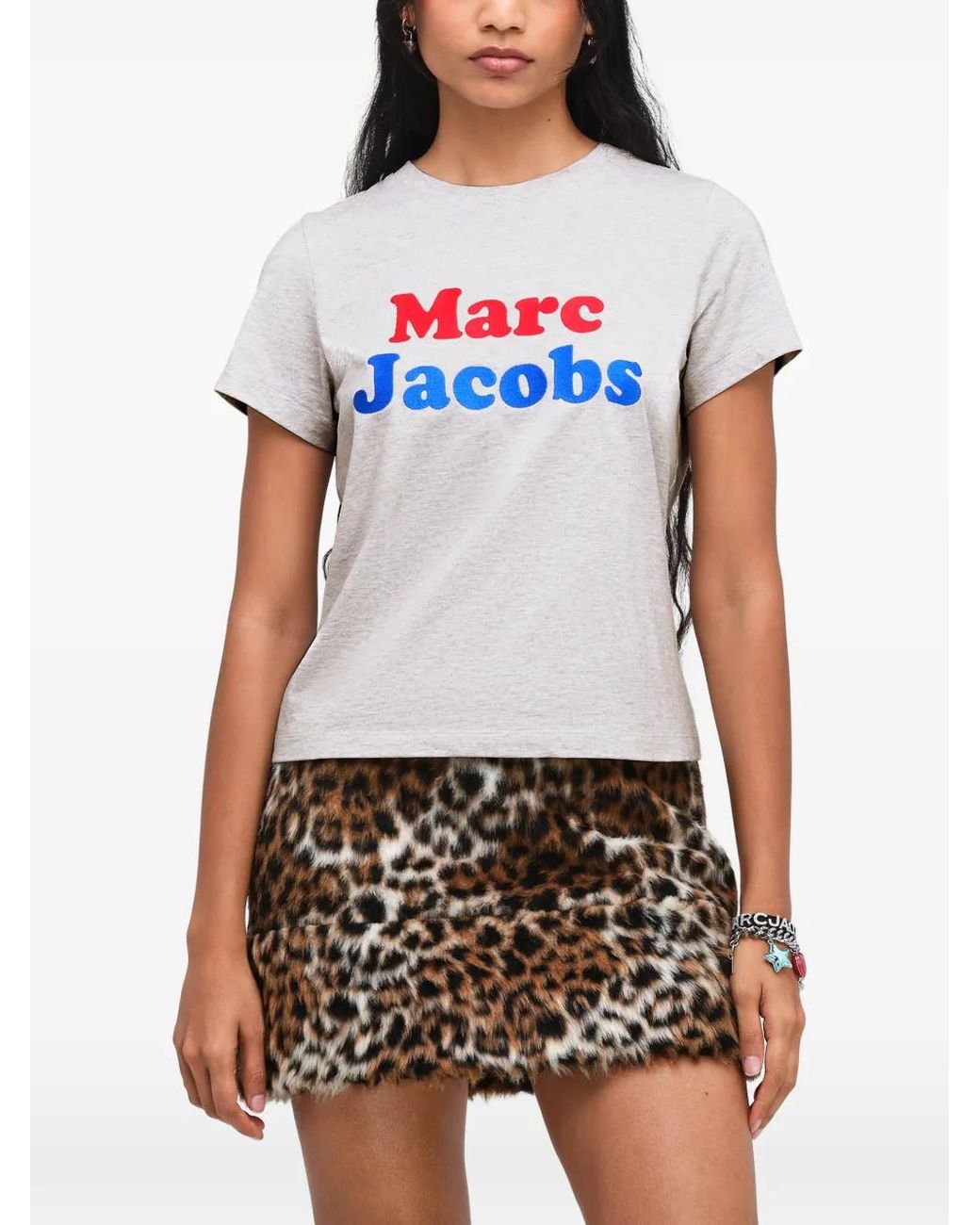 Marc Jacobs White Canal St Logo-Print T-Shirt