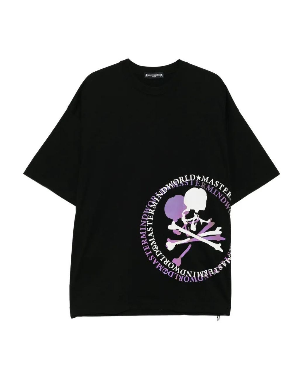 MASTERMIND WORLD Black Skull Graphic T-Shirt for men
