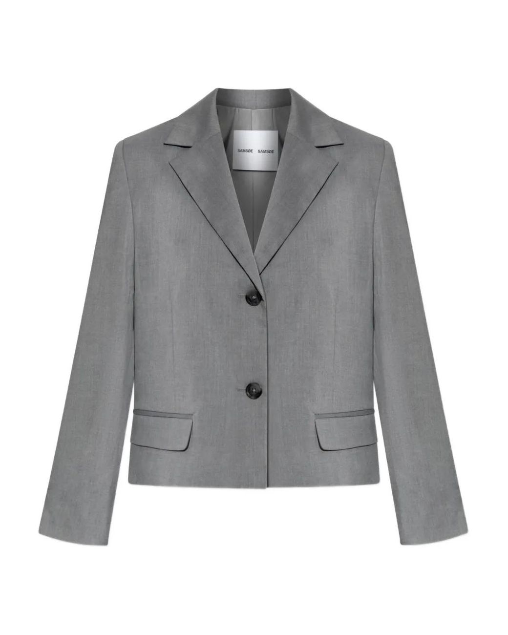 Blazer Sarila Samsøe & Samsøe en coloris Gray