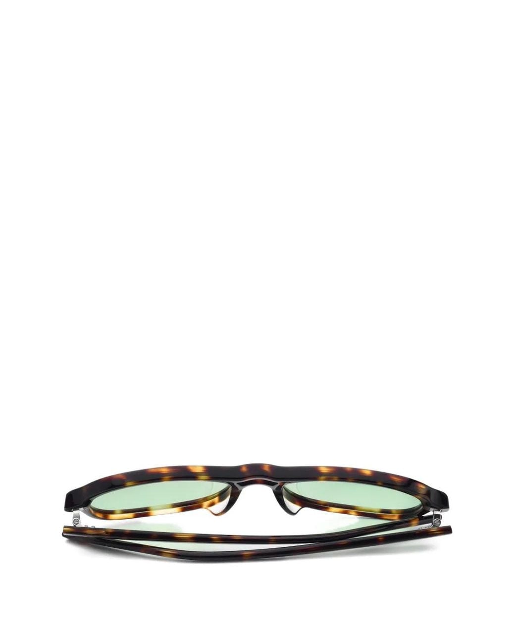 AKILA Green Myca Pilot-Frame Sunglasses