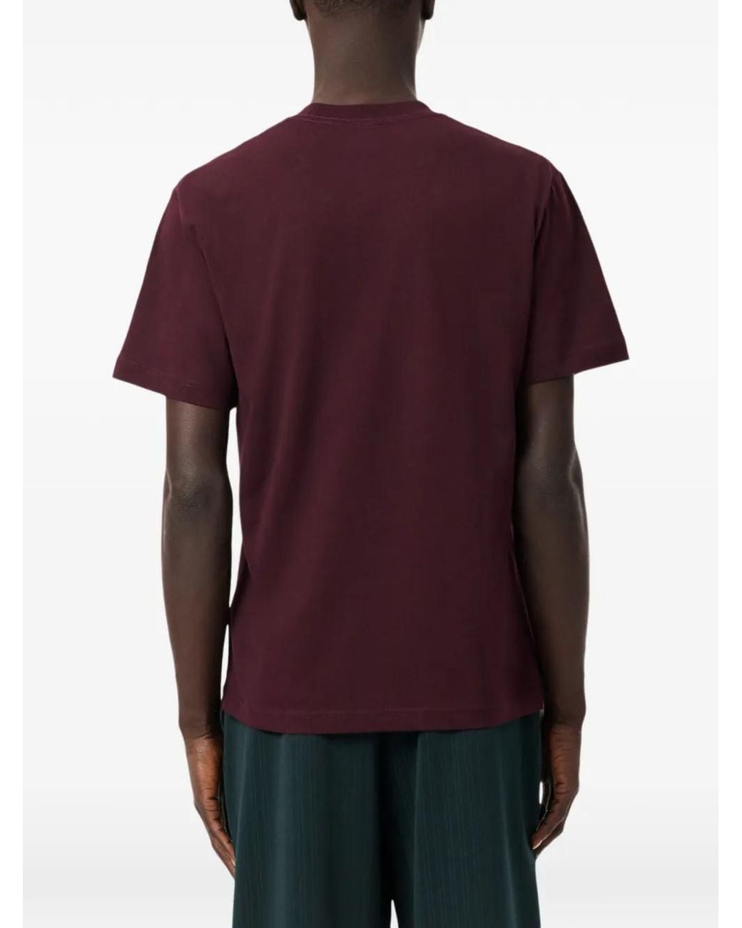 Lacoste Purple Metallic Crocodile Jersey T-Shirt for men