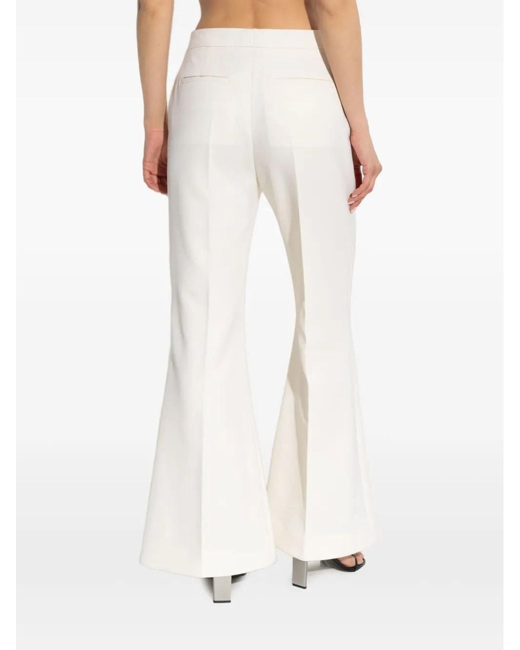 Givenchy White Tailored Flared Trousers
