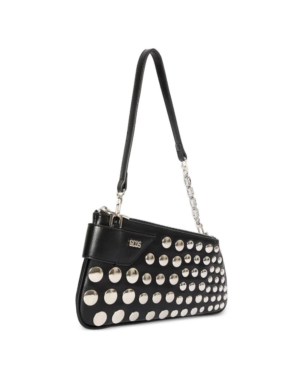 Gcds White Comma Notte Shoulder Bag