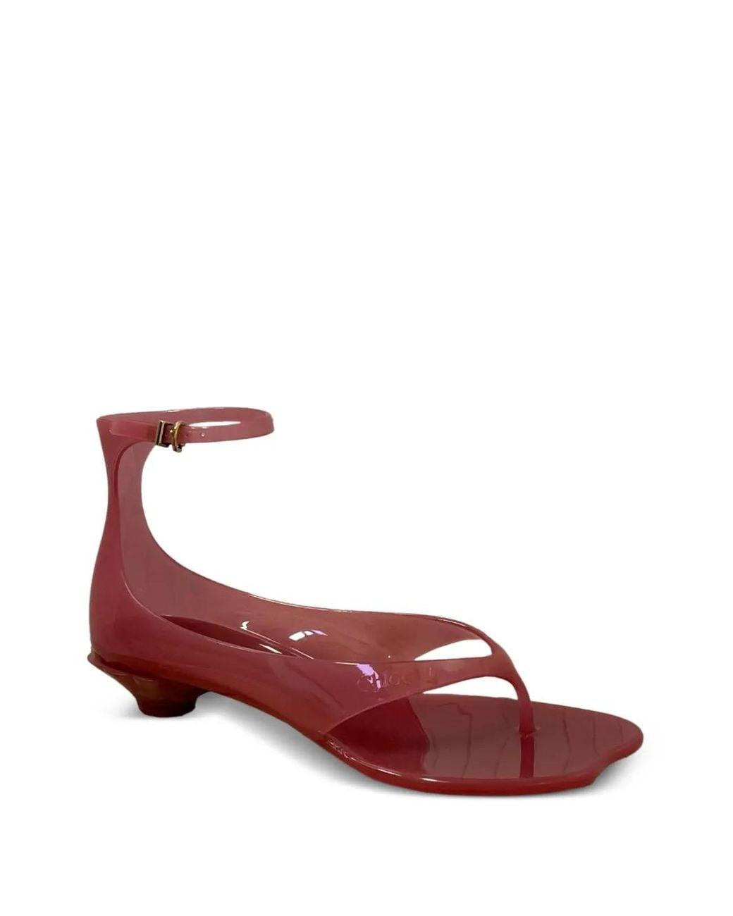 Chloé Red Jelly Thong Sandals