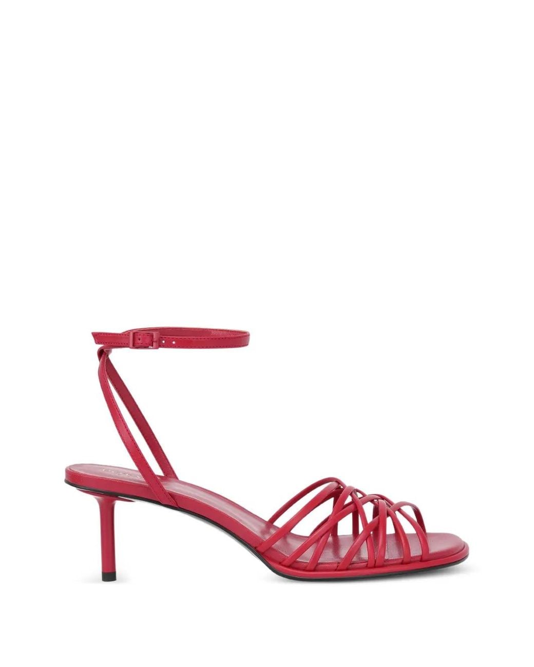 POTAMY Pink Strappy Cage Sandals