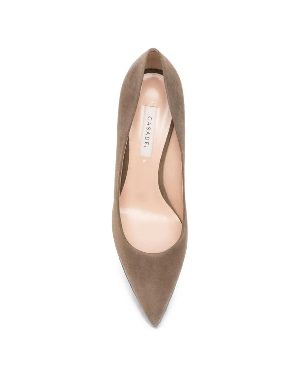 Casadei Natural Suede Pumps