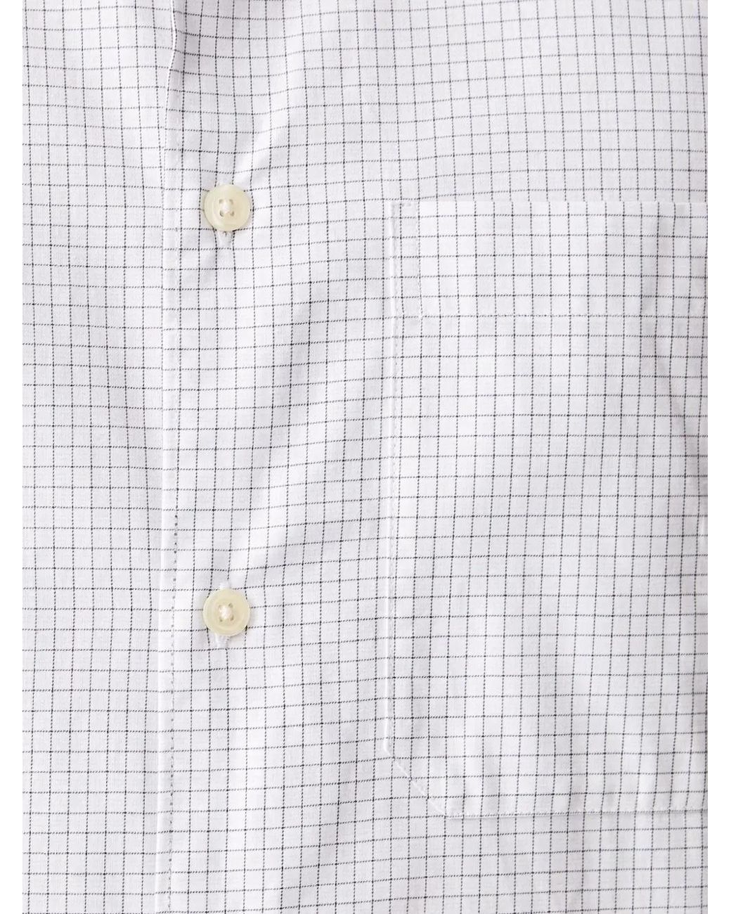 Lindbergh White Check-Pattern Pocket-Detail Shirt for men