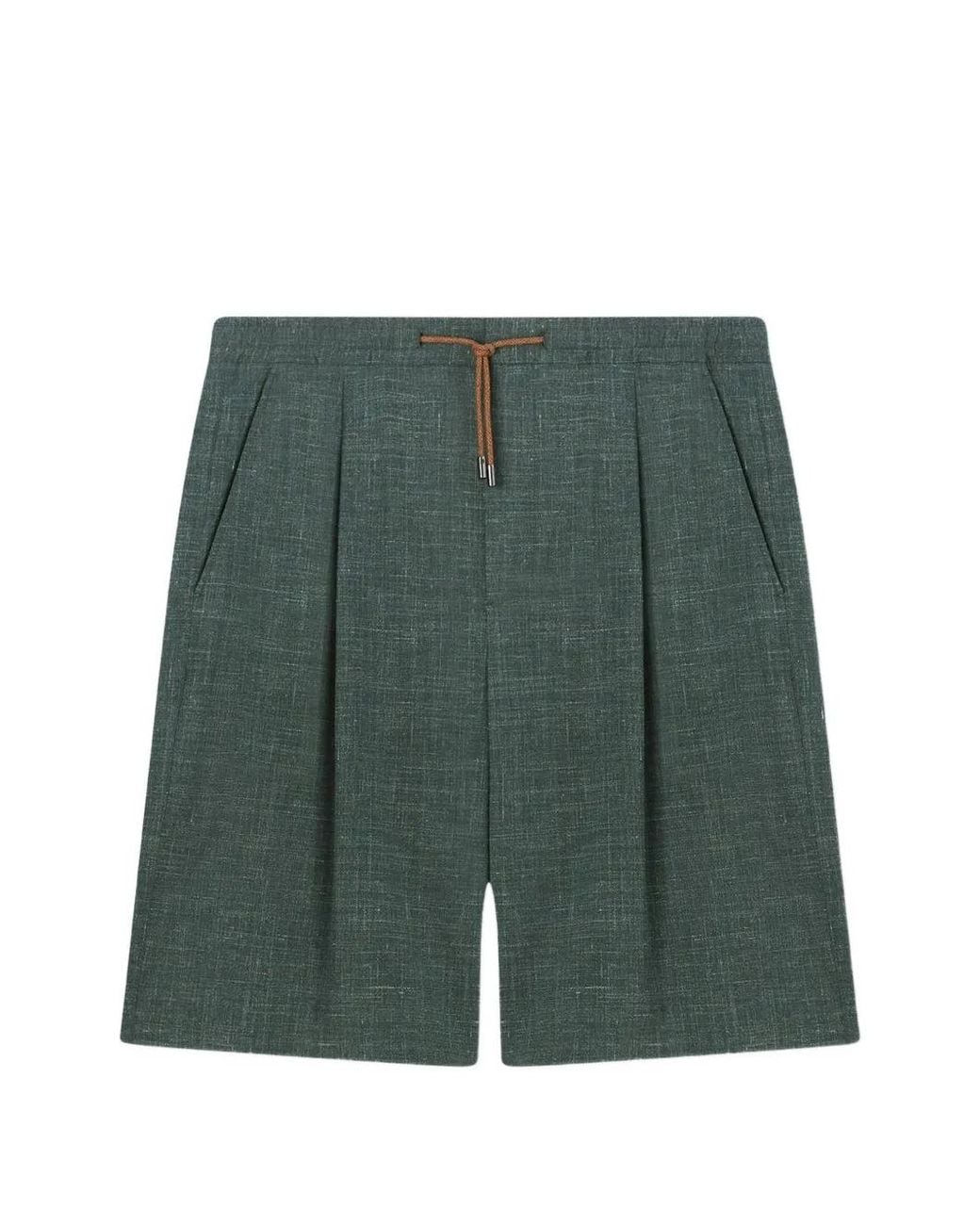 RETORI Green Drawstring Bermuda Shorts for men