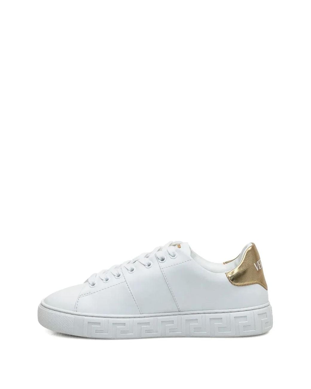 Zapatillas Con Emblema Greek Key Versace de color White