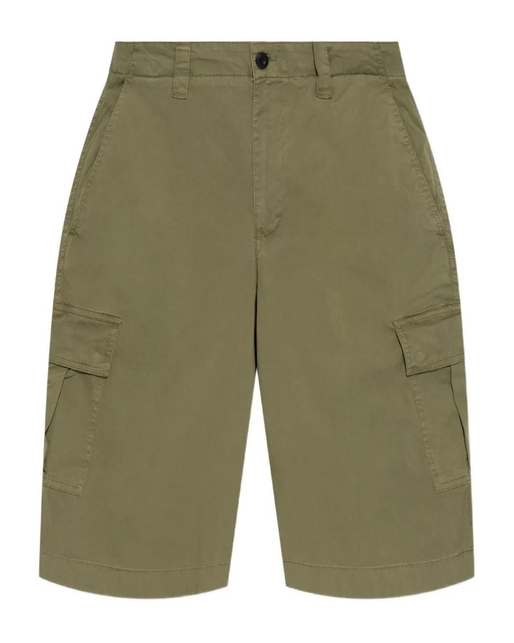 AllSaints Green Flynn Cargo Shorts for men