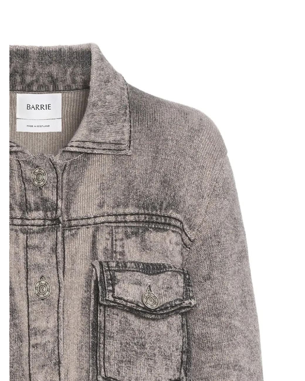 Barrie Gray Chest-Pockets Buttoned Jacket