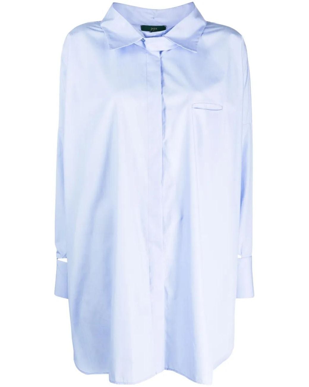 Jejia Blue Cut-Out Detail Shirt