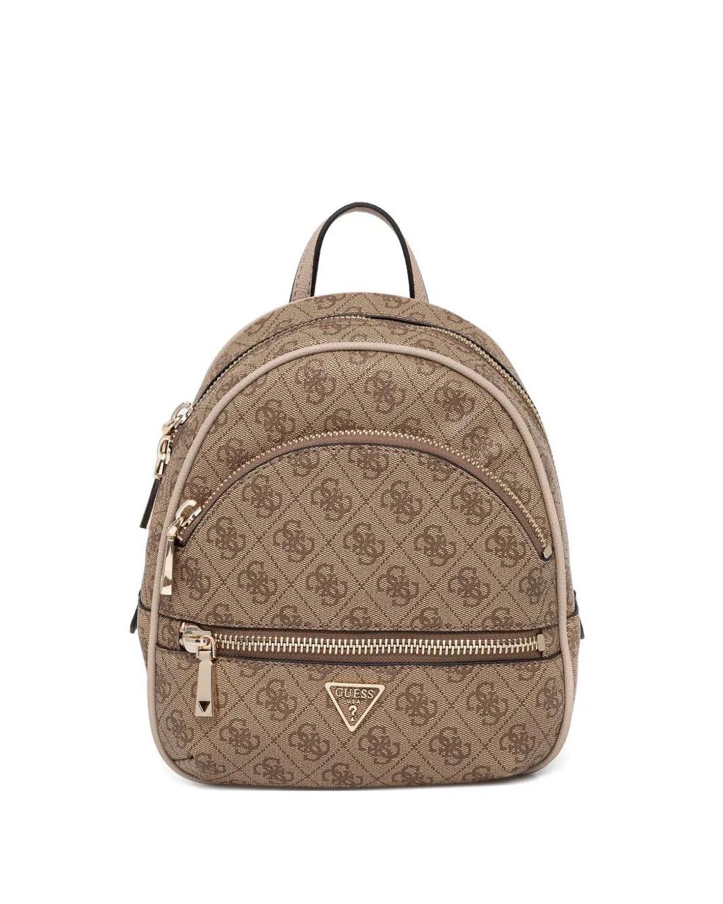 Guess Natural Rucksack Mit Monogrammmuster