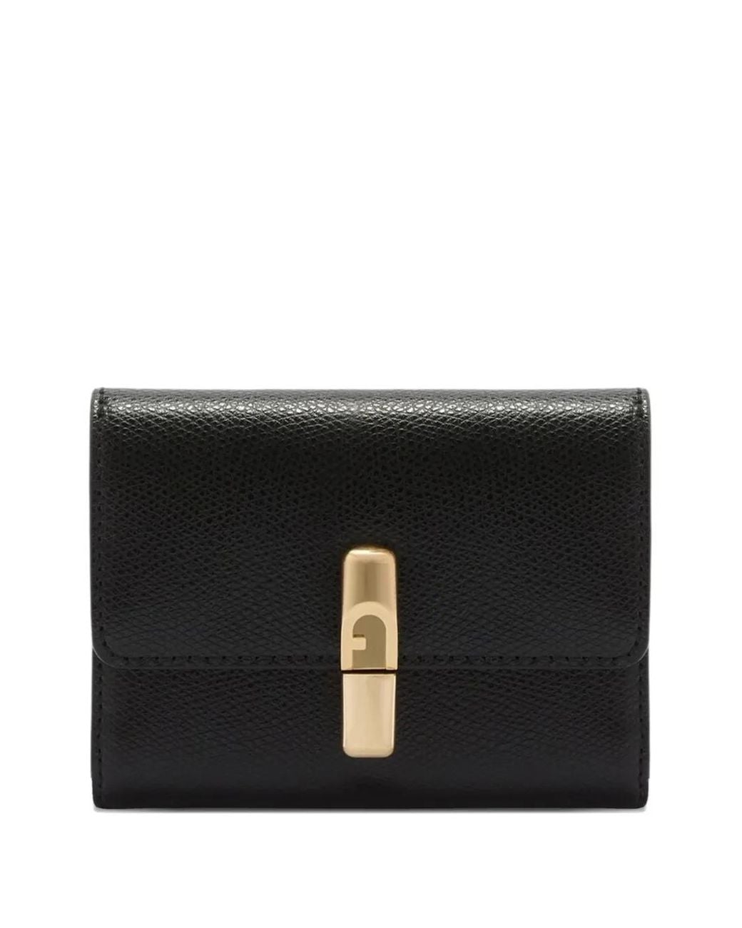 Furla Black Iride Compact Wallet S