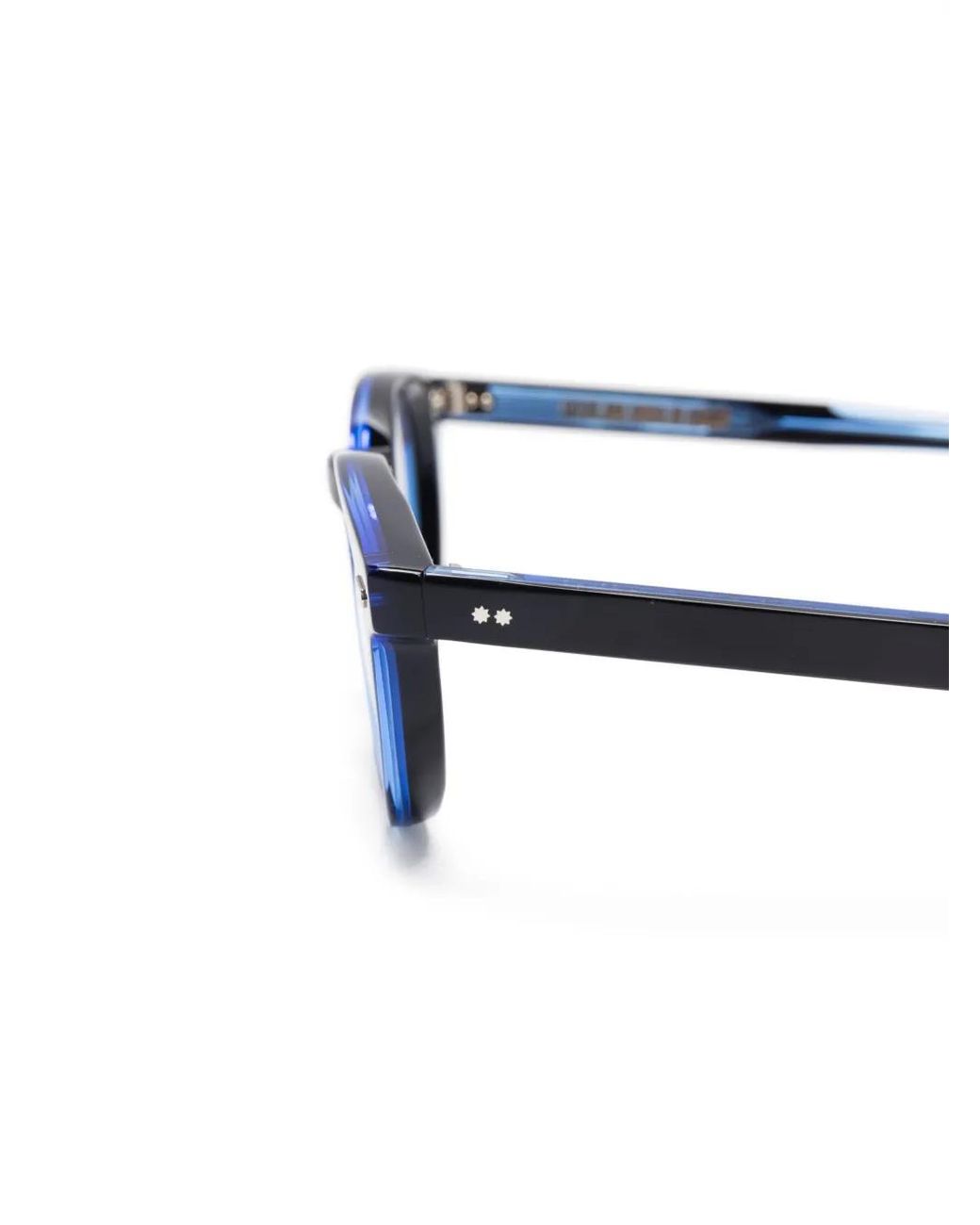 Cutler & Gross Blue Round-Frame Glasses