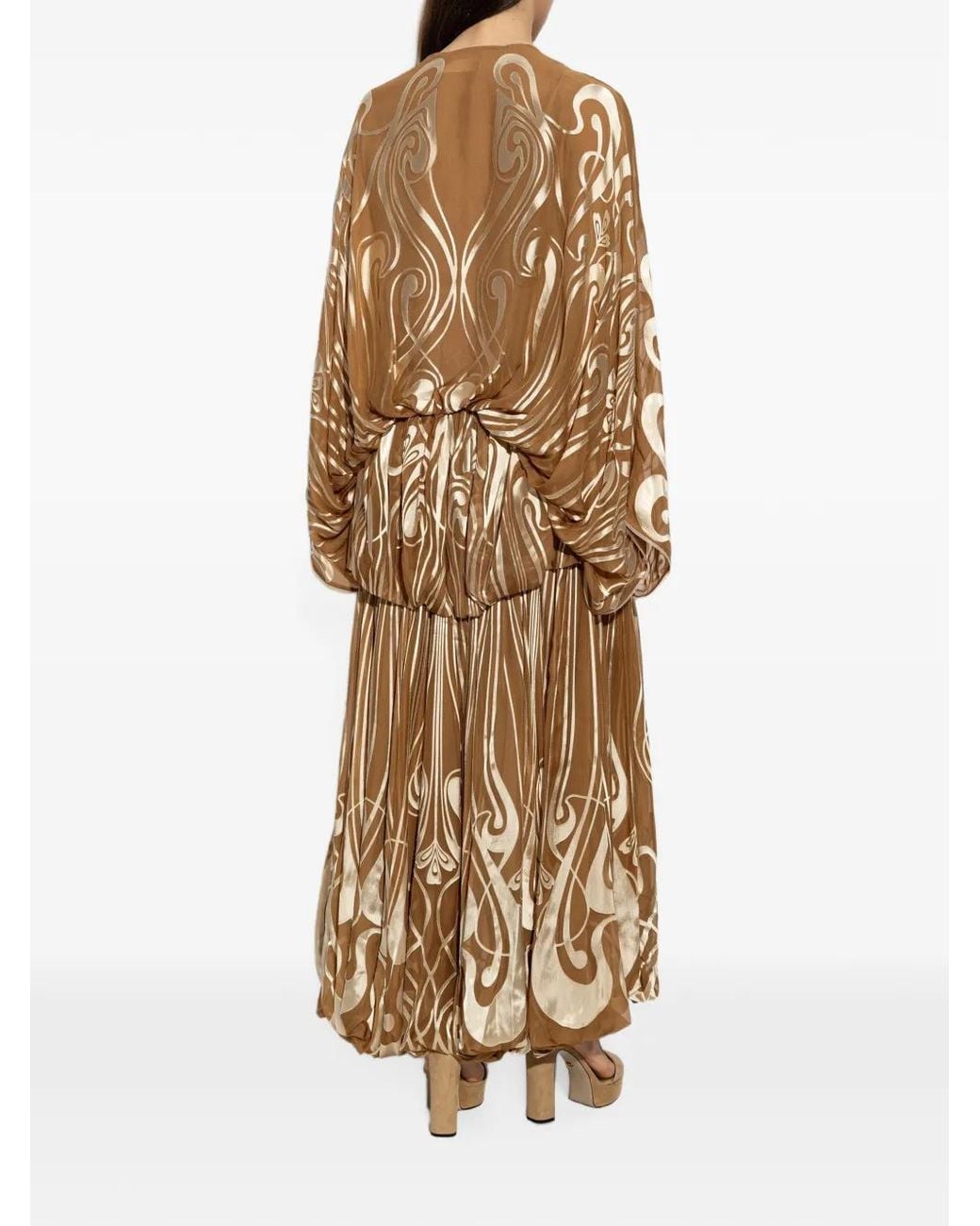 Zimmermann White Momentum Patterned Silk Maxi Dress