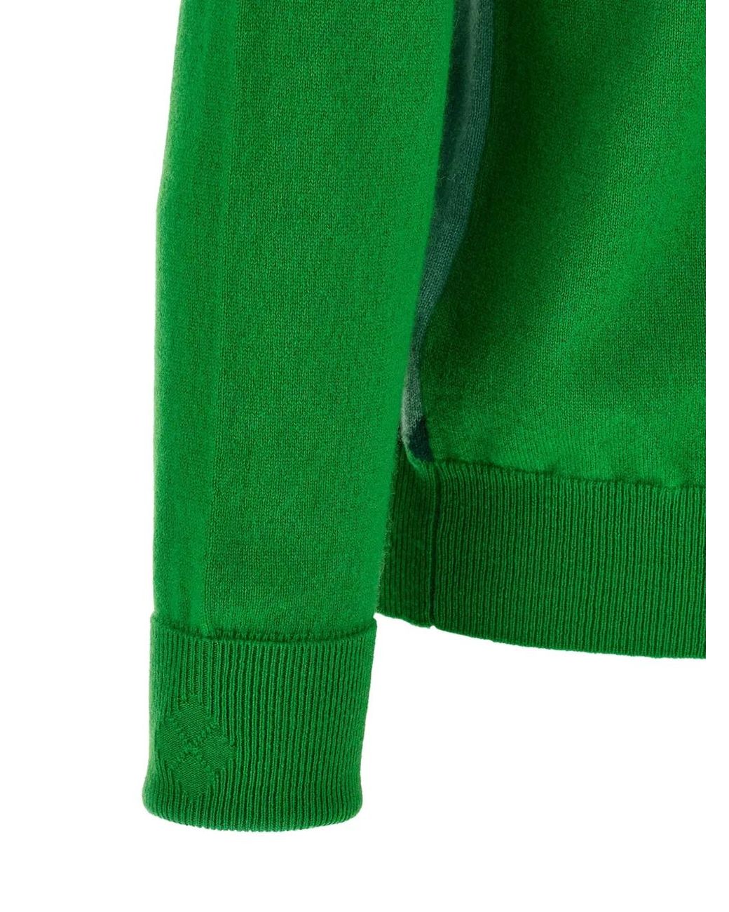 Ballantyne Green Diamond Intarsia-Knit Sweater for men