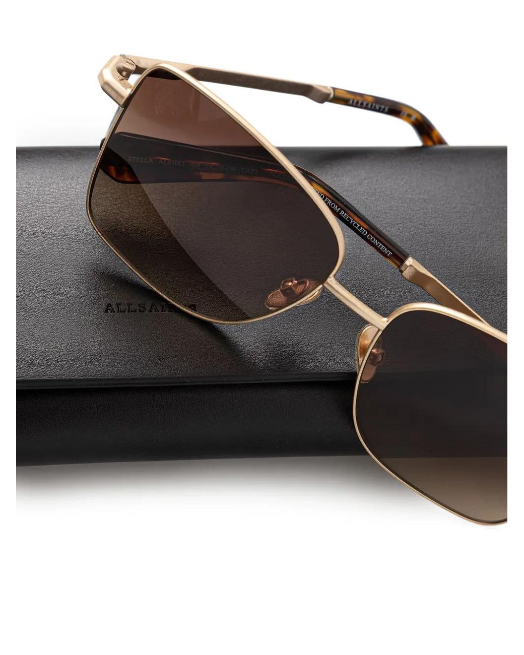AllSaints Metallic Stella Square-Frame Sunglasses