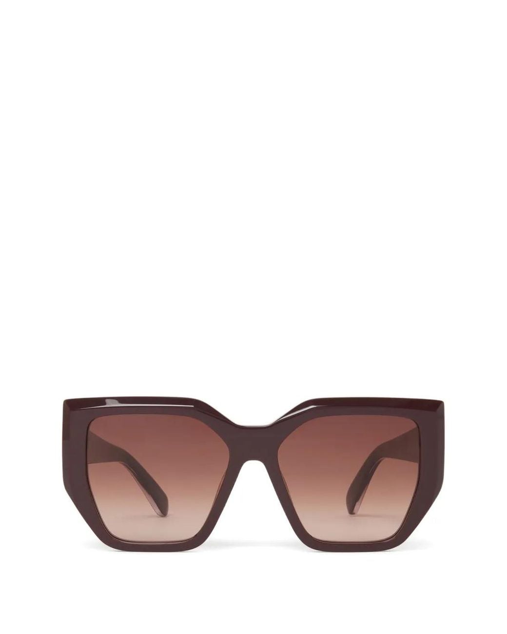 Stella McCartney Pink Chunky Geometric-Frame Sunglasses