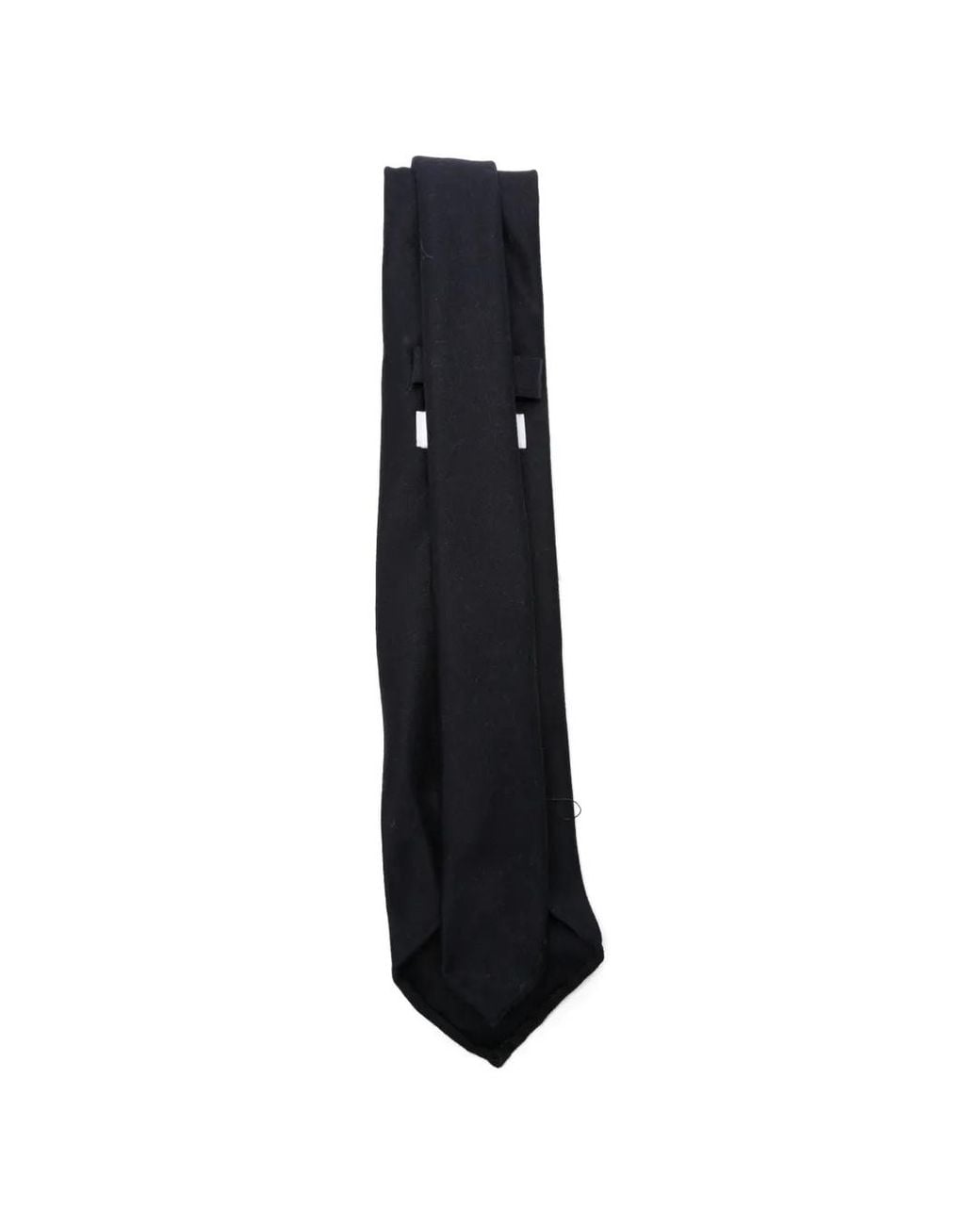 Errico Formicola Black Wool Tie for men