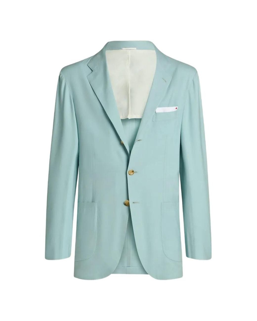 Blazer Con Botones Kiton de hombre de color Blue