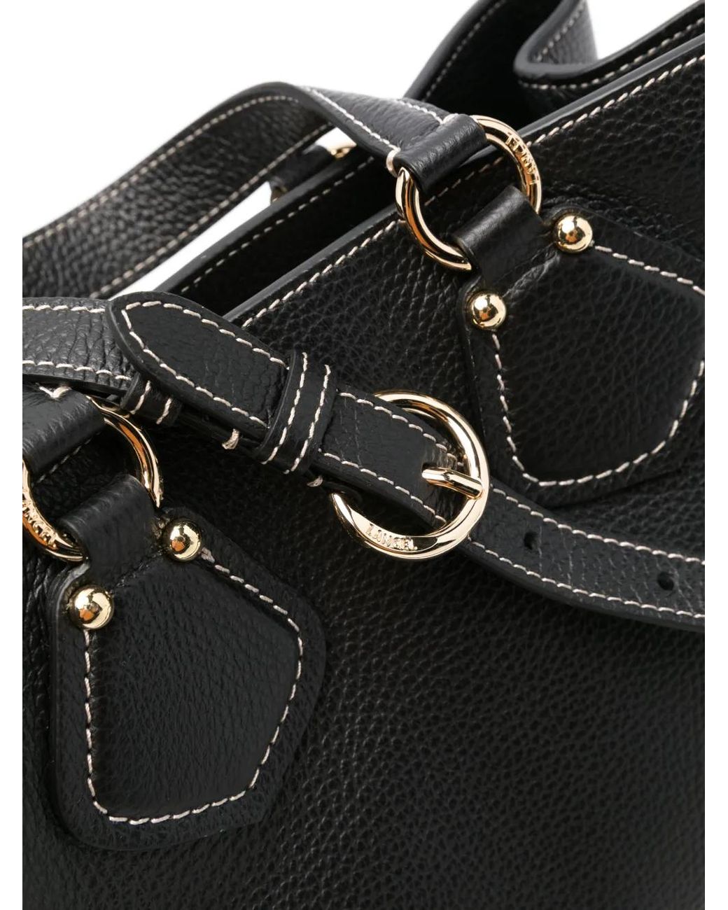 Lancel Black Neo Izy Leather Tote Bag